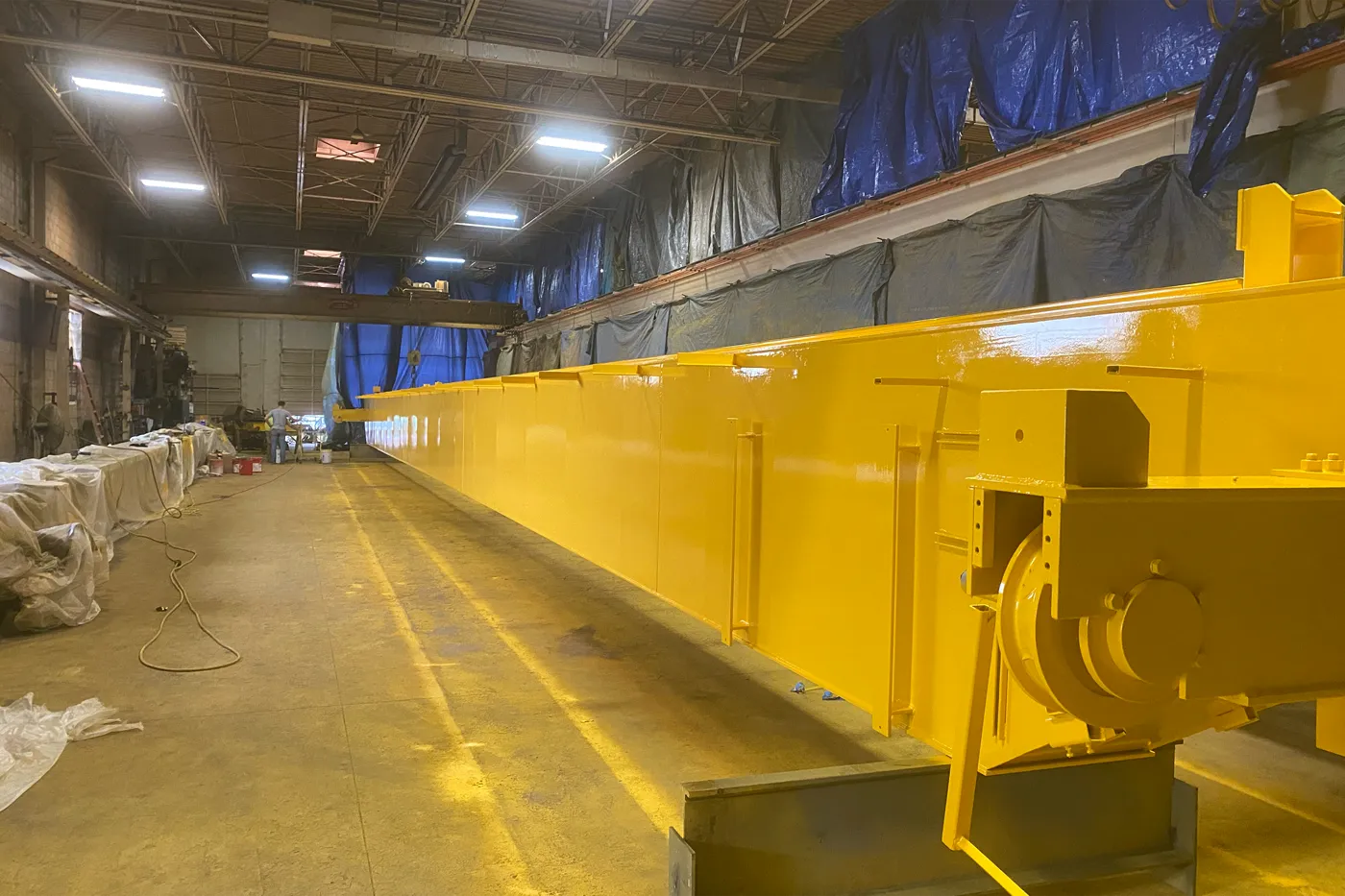 Overhead crane protective coating system