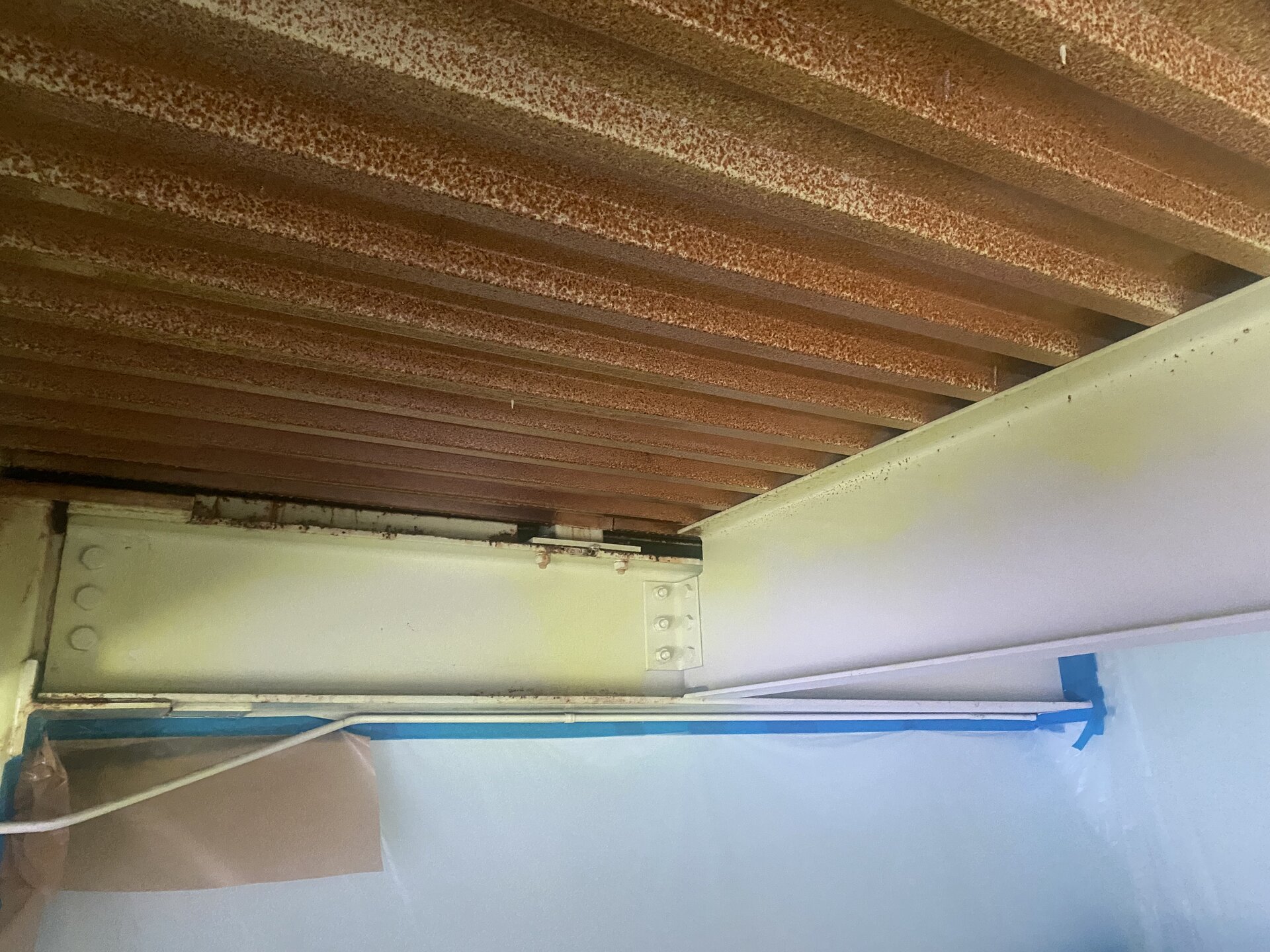 Goldfish Swim School wall finish — clean color application in Goldfish brand palette