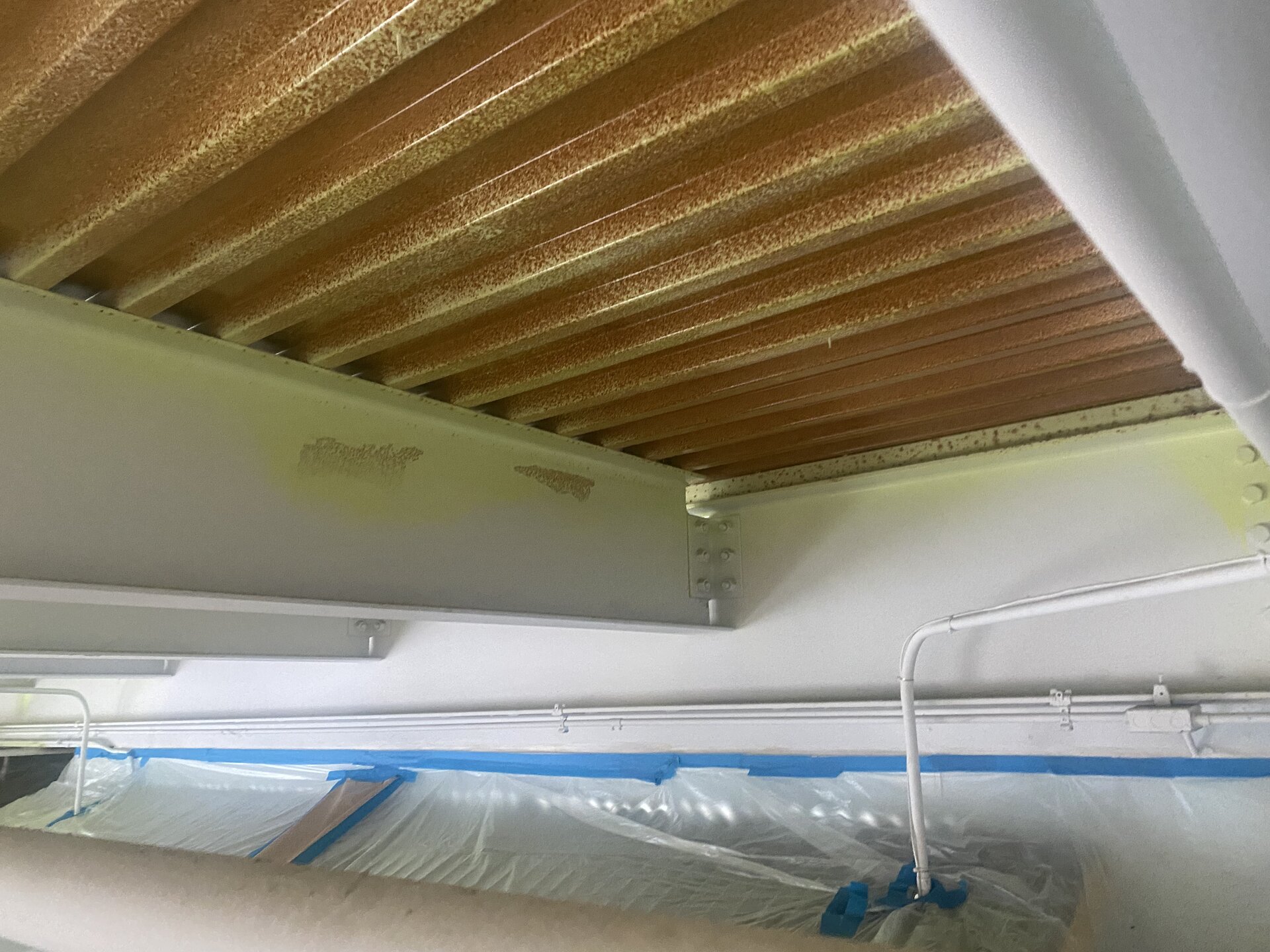 Interior repaint in progress — full facility coverage with commercial-grade finish