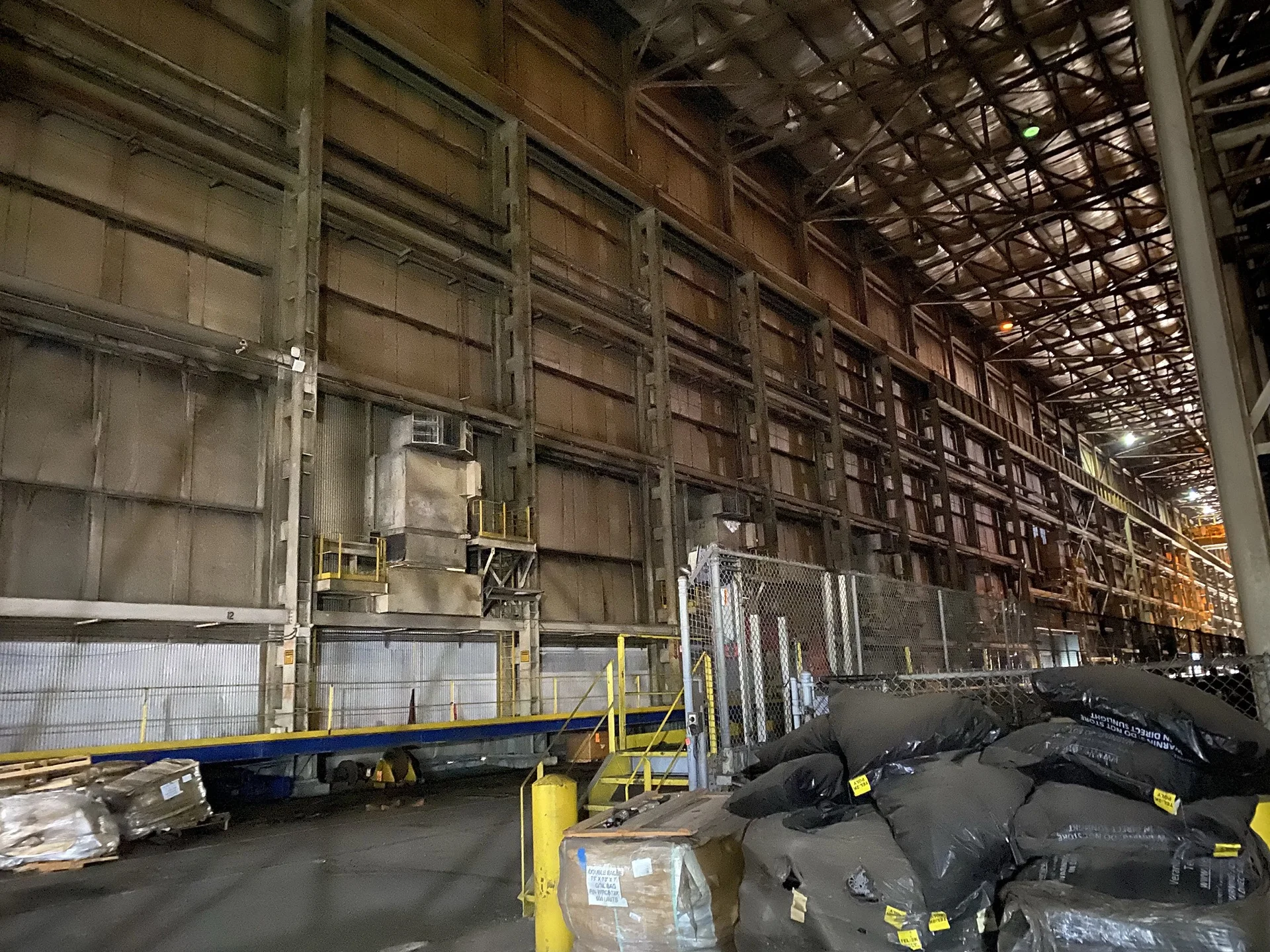 Interior walls before - years of grime